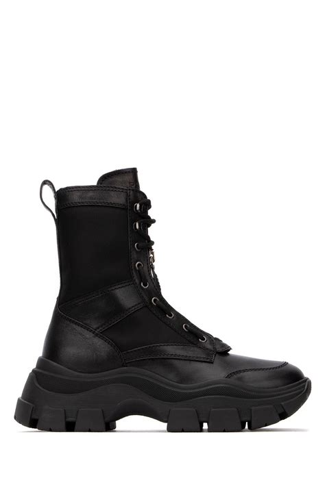 black and green prada boots|prada black chunky combat boots.